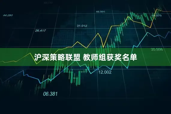 沪深策略联盟 教师组获奖名单