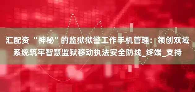 汇配资 “神秘”的监狱狱警工作手机管理：领创双域系统筑牢智慧监狱移动执法安全防线_终端_支持